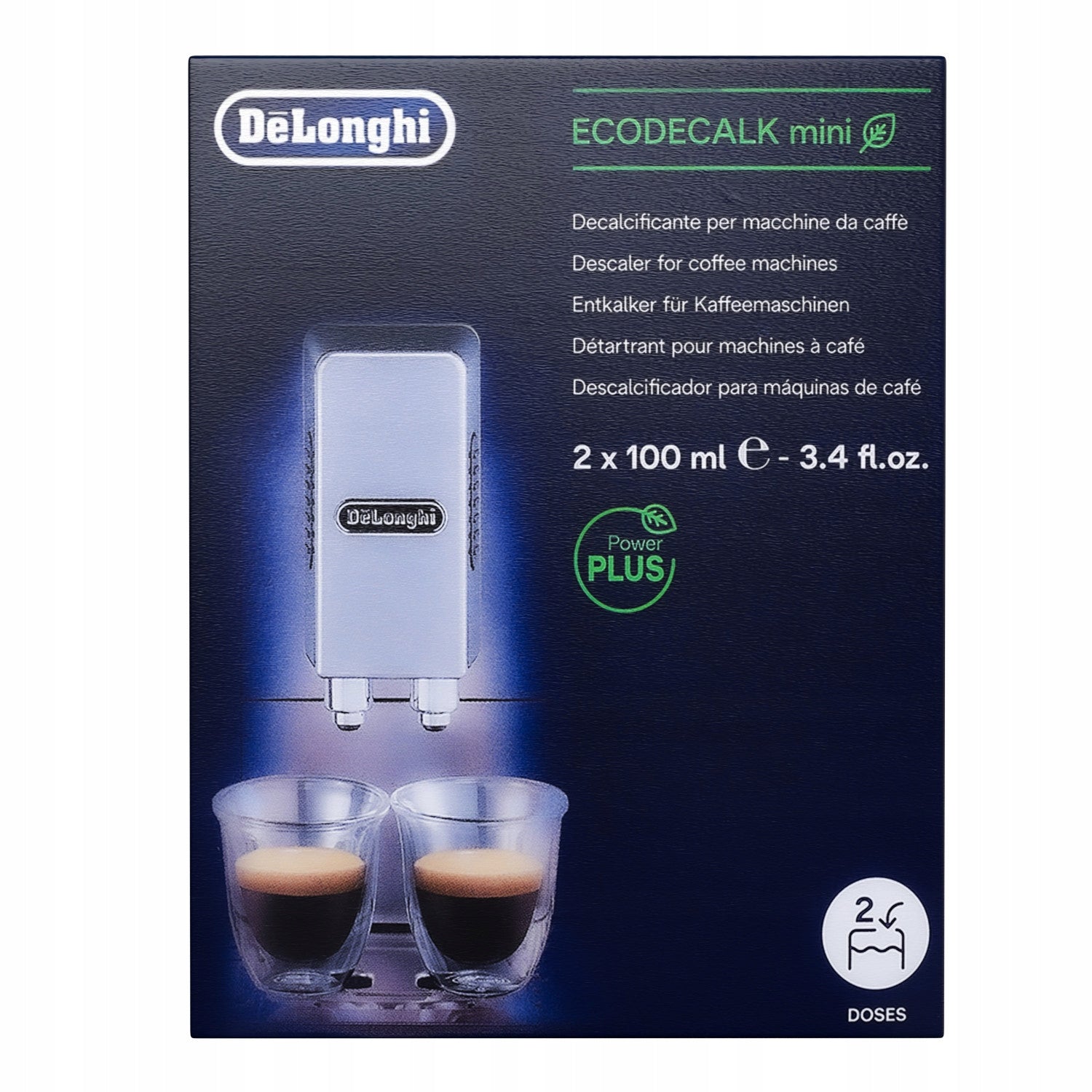 Descaler DeLonghi Ecodecalk Mini 4x 100ml for Delonghi Dinamica Manufacturer code 5513292821