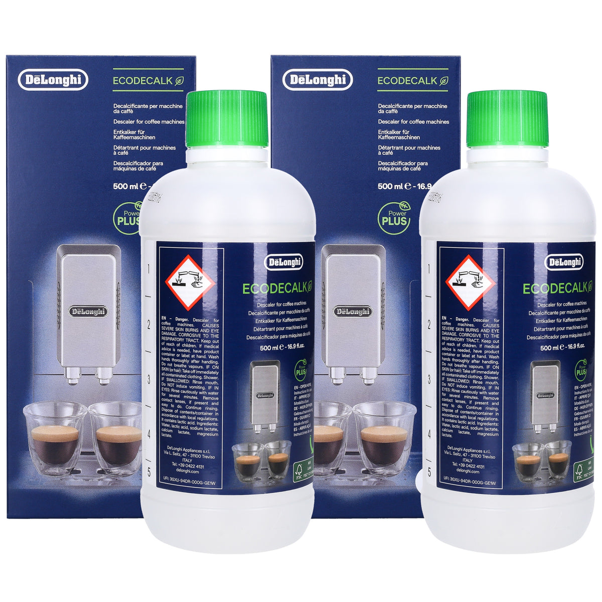 Descaler Delonghi 2x 0,5l descaler for Delonghi Eletta machine