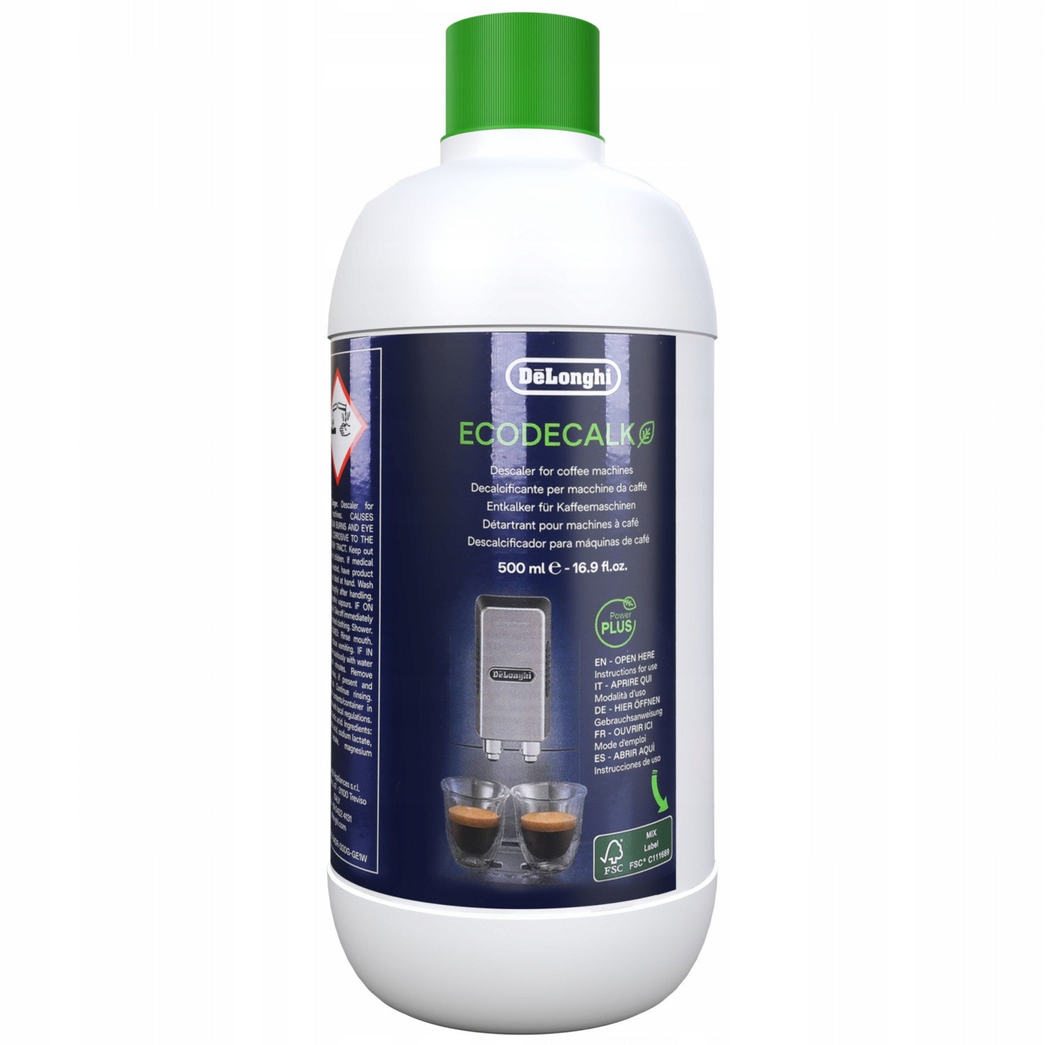 Descaler Delonghi for 500 ml machine + filter for Delonghi 3x machine Manufacturer code 3 x SER3017 / DLSC002 + 1x DLSC500
