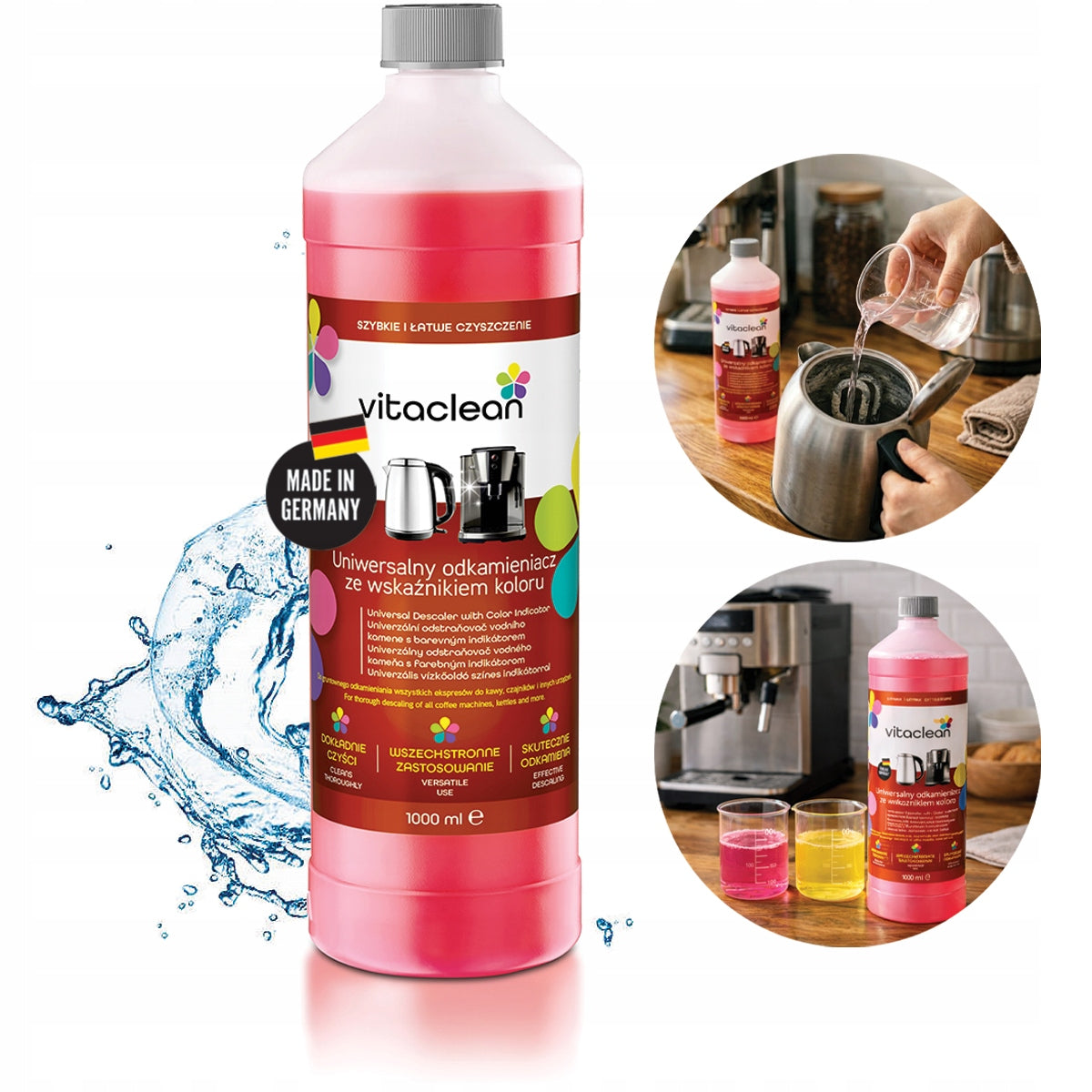 Descaler for Espresso Machines and Kettles - CONCENTRATE - All Brands 1L
