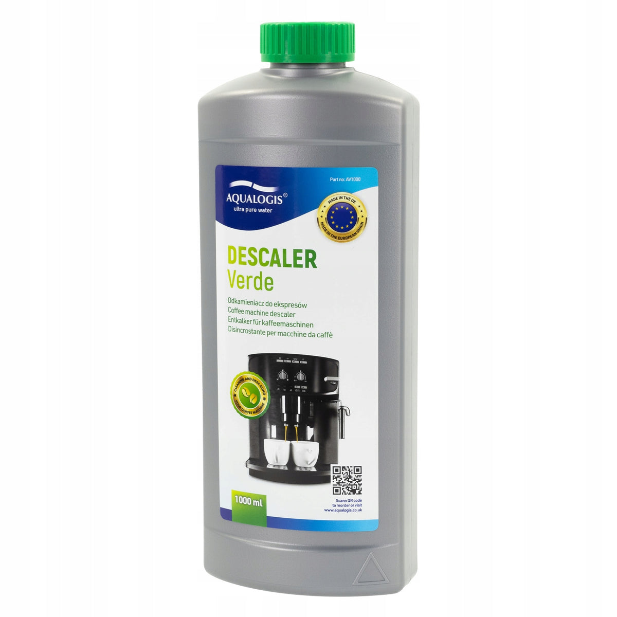 Descaler for Kettle Maker Iron Powerful Descaling Liquid 2 x 1L Manufacturer code Verde2