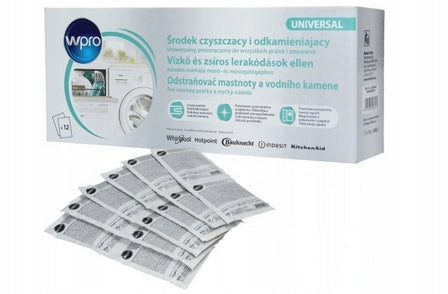 Descaler for washing machines and dishwashers Whirlpool 12x50g Brand Wpro