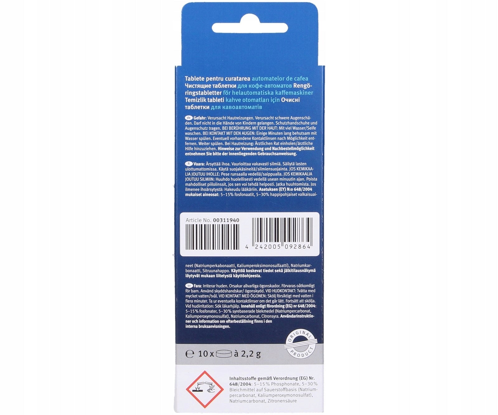 Descaling + cleaning tablets BOSCH SIEMENS For for coffee machines