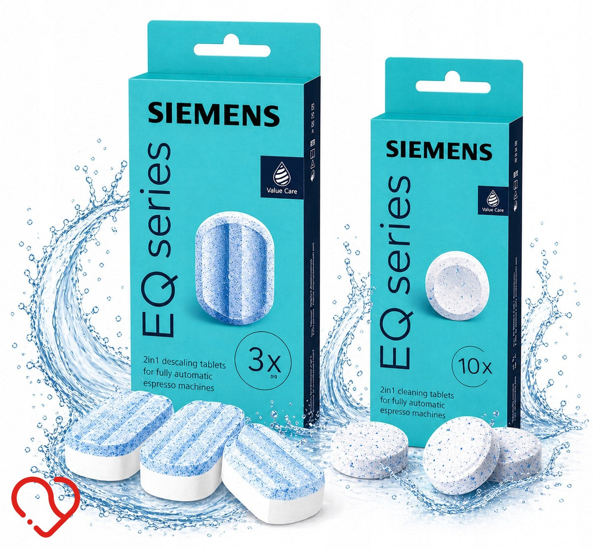 Descaling tablets + Cleaning tablets SIEMENS TZ80002 TZ80001B