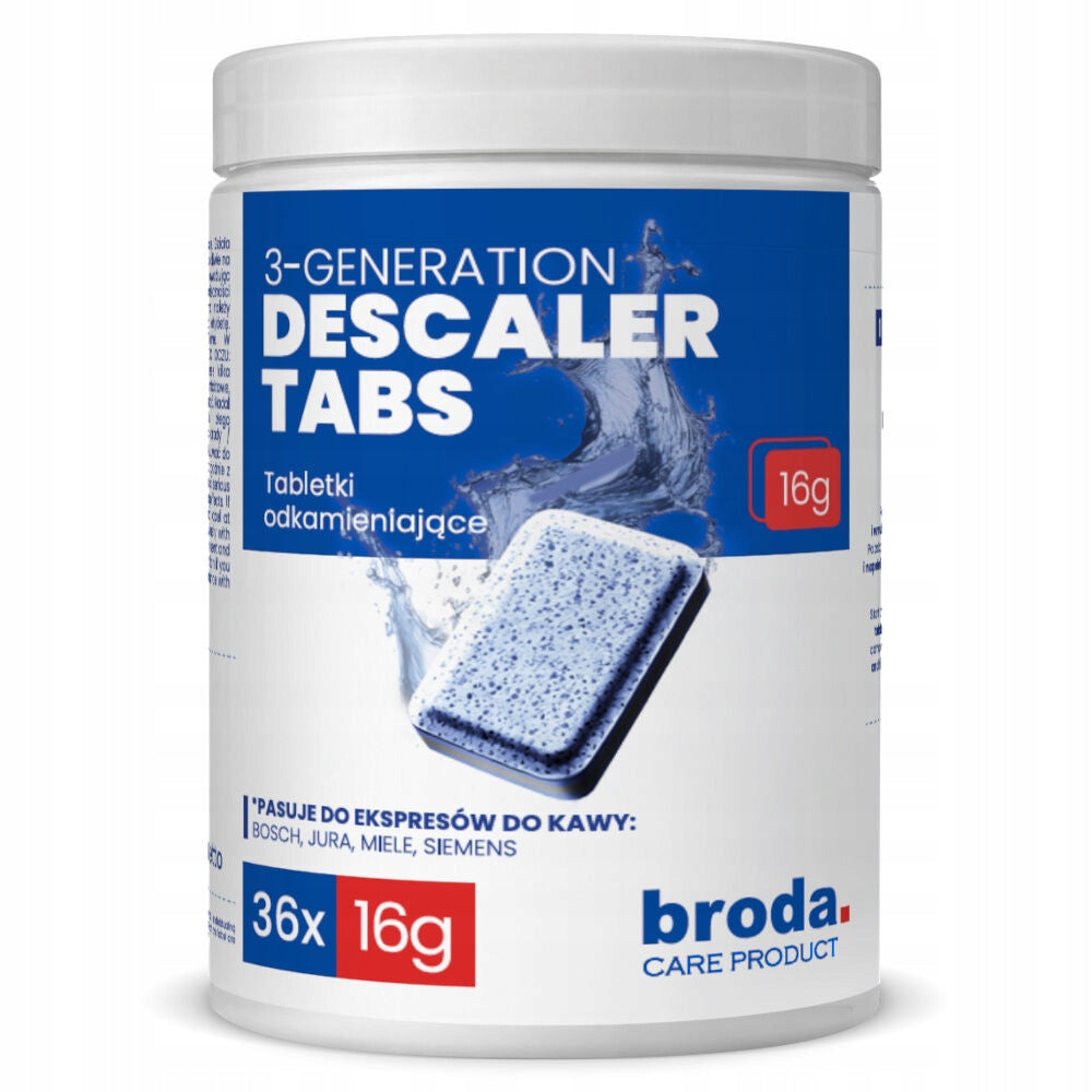 Descaling tablets for espresso machine - 36 x 16g - JURA BOSCH MIELE SIEMENS