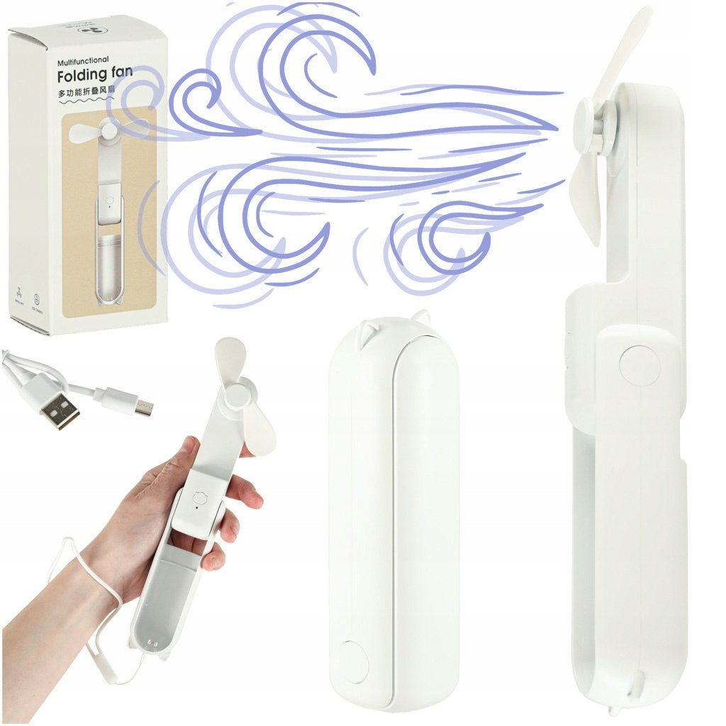 Desk Fan Mini Handheld Folding Fan Portable USB