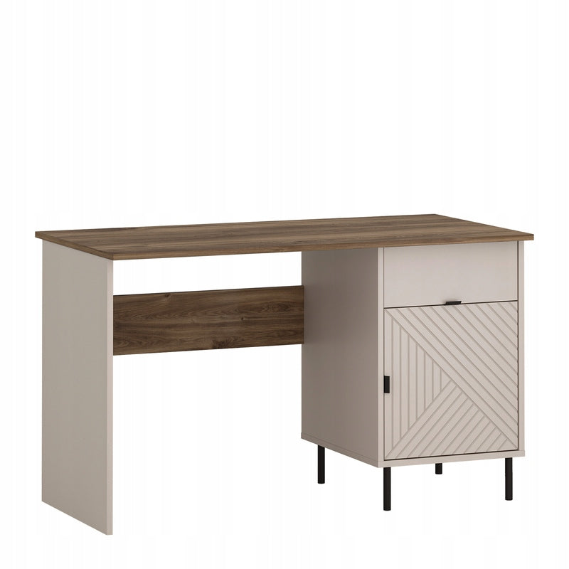Desk Mebelbos Evo 120 cm with Drawer for Self-Assembly Cashmere