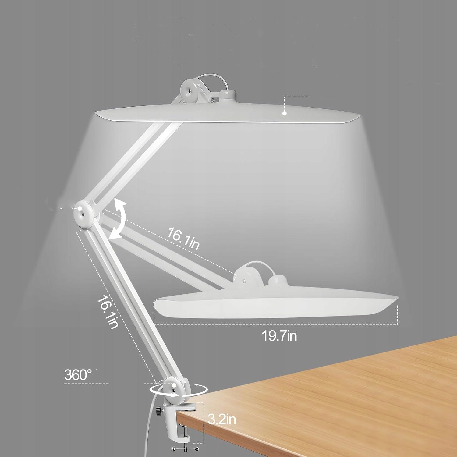 Desk cosmetic lamp WL-24W white Manufacturer code Stoe4ka