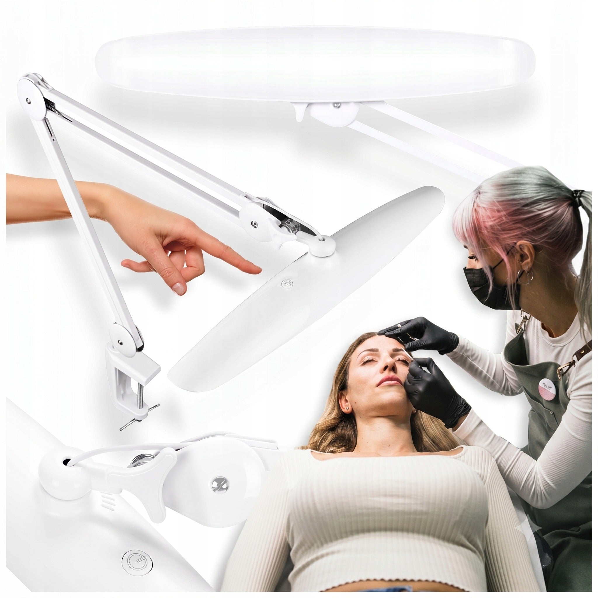 Desk cosmetic lamp WL-24W white