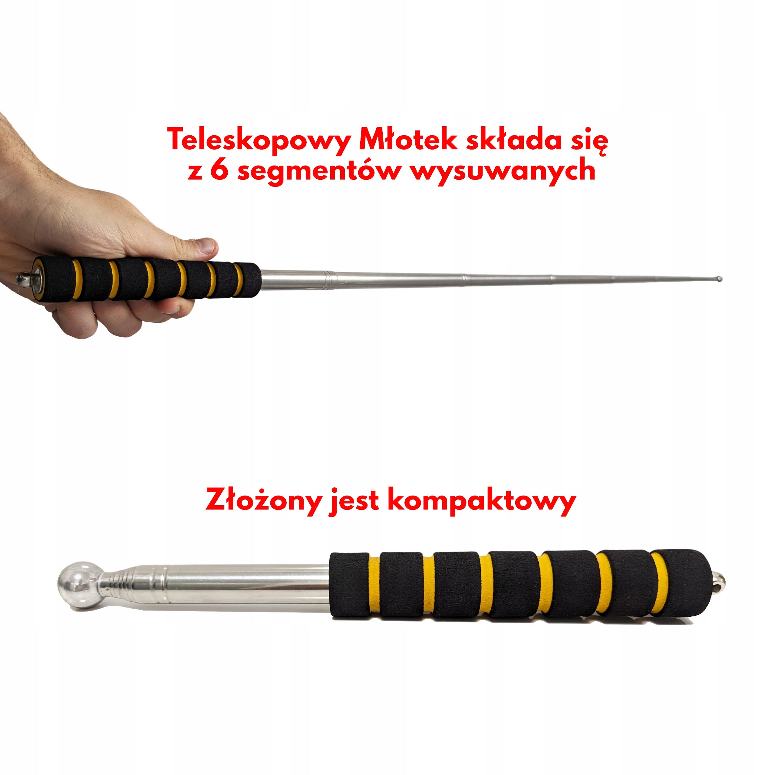 Detektor Odparzenia i Głuchego Tynku Teleskopowy Młotek do Inspekcji Tynków Packaging status original