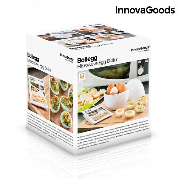 Device for Cooking Eggs in Microwave with Cover InnovaGoods PL Brand InnovaGoods