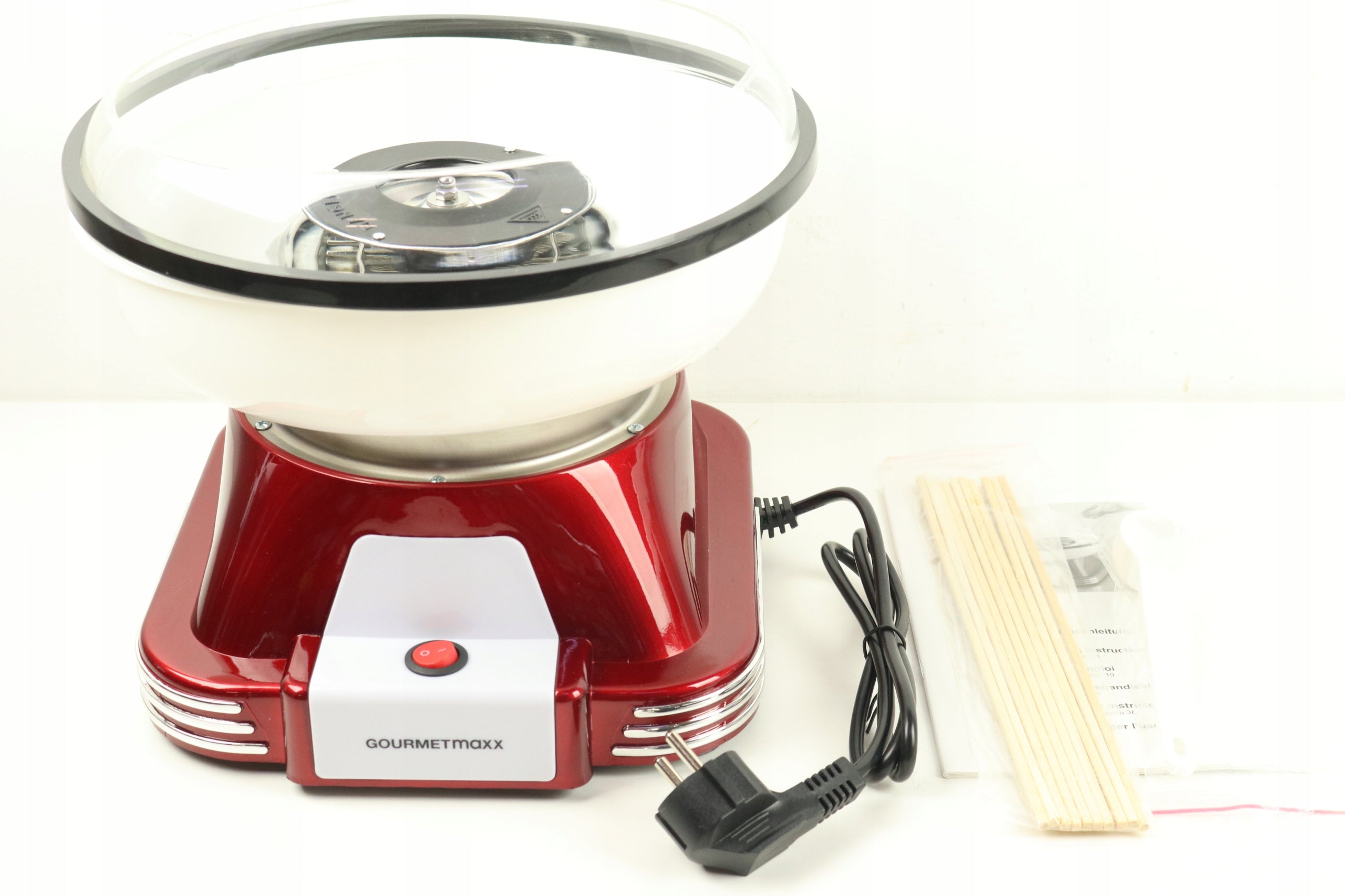 Device for cotton candy Gourmetmaxx 07329 red 500 W Brand Gourmetmaxx