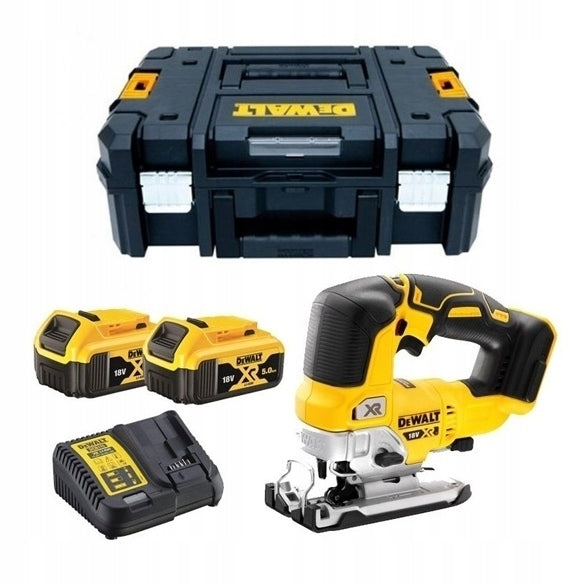 Dewalt 18V DCS334P2 2x5Ah Cordless Jigsaw and Charger in Case Manufacturer code DCS334P2