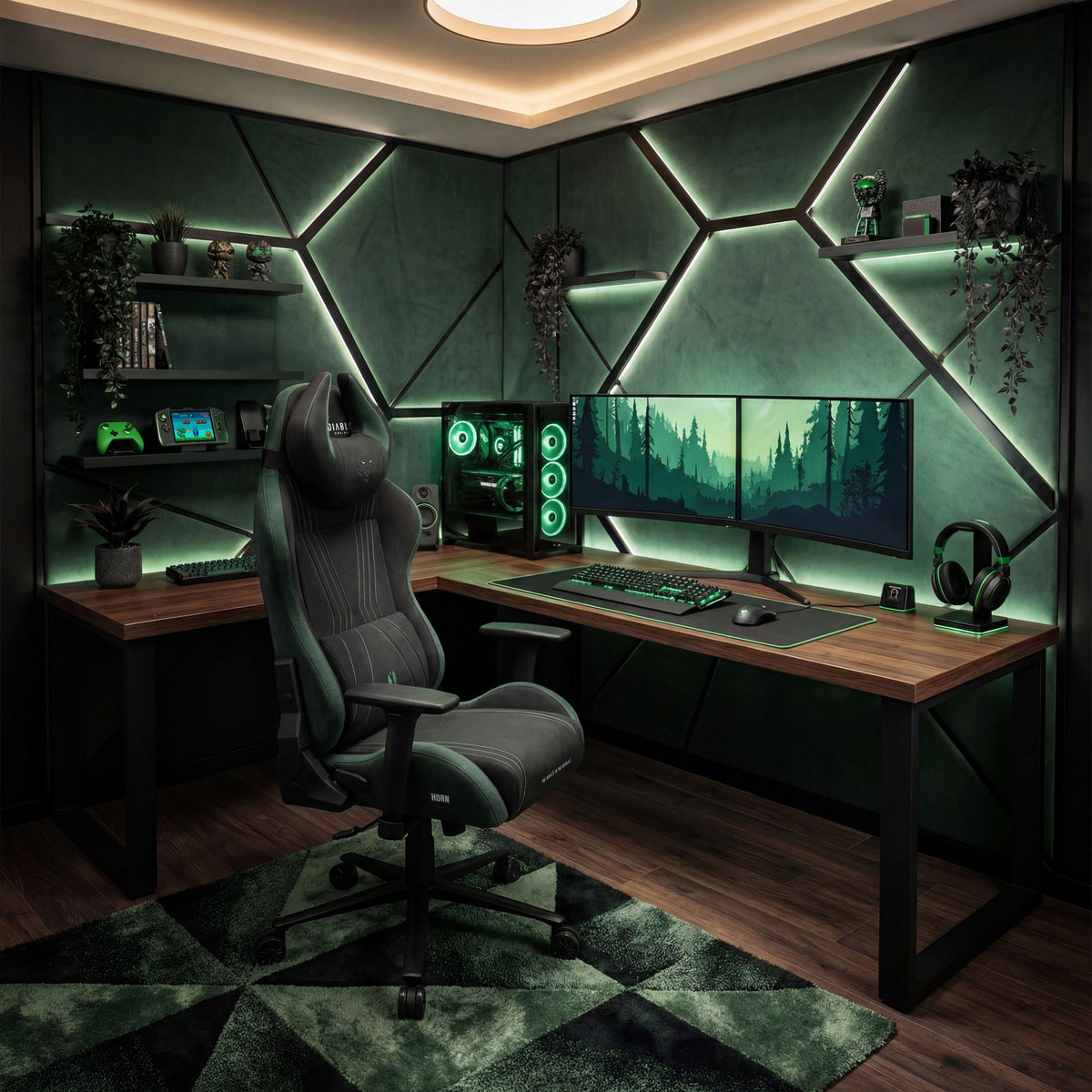 Diablo X-Horn 2.0 Normal Black and Green Gaming Chair Manufacturer code 2363