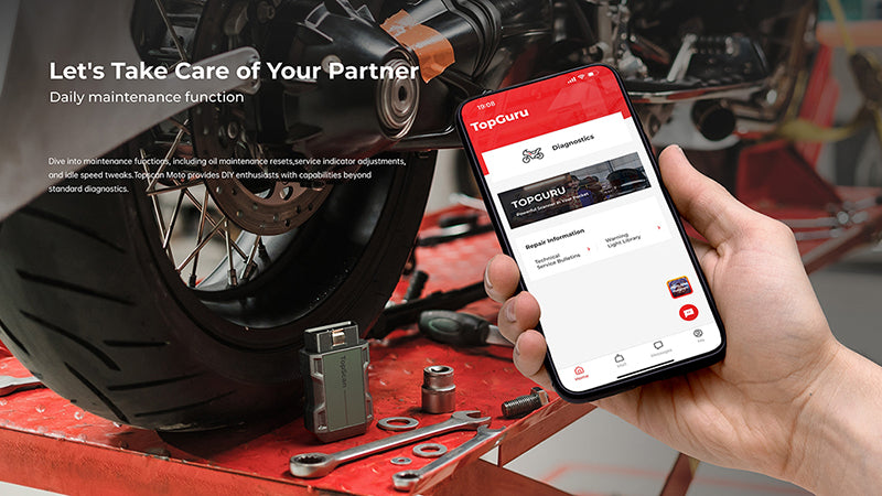 Diagnostic tester for motorcycles TOPDON TopScan Moto Harley, Ducati, BMW Brand Topdon