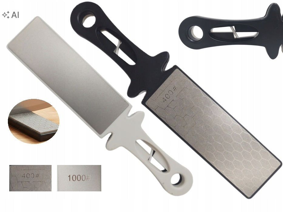 Diamond Sharpener for Scissor Knives 3 Function Manual Double Sided