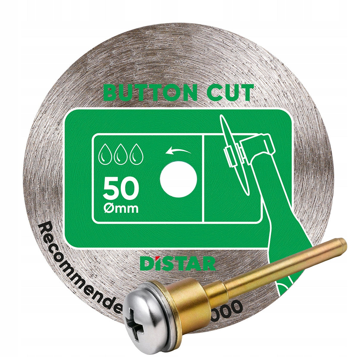 Diamond Shield DISTAR 50mm ButtonCut Gres Ceramics 0.8mm 11120159106 Packaging status original