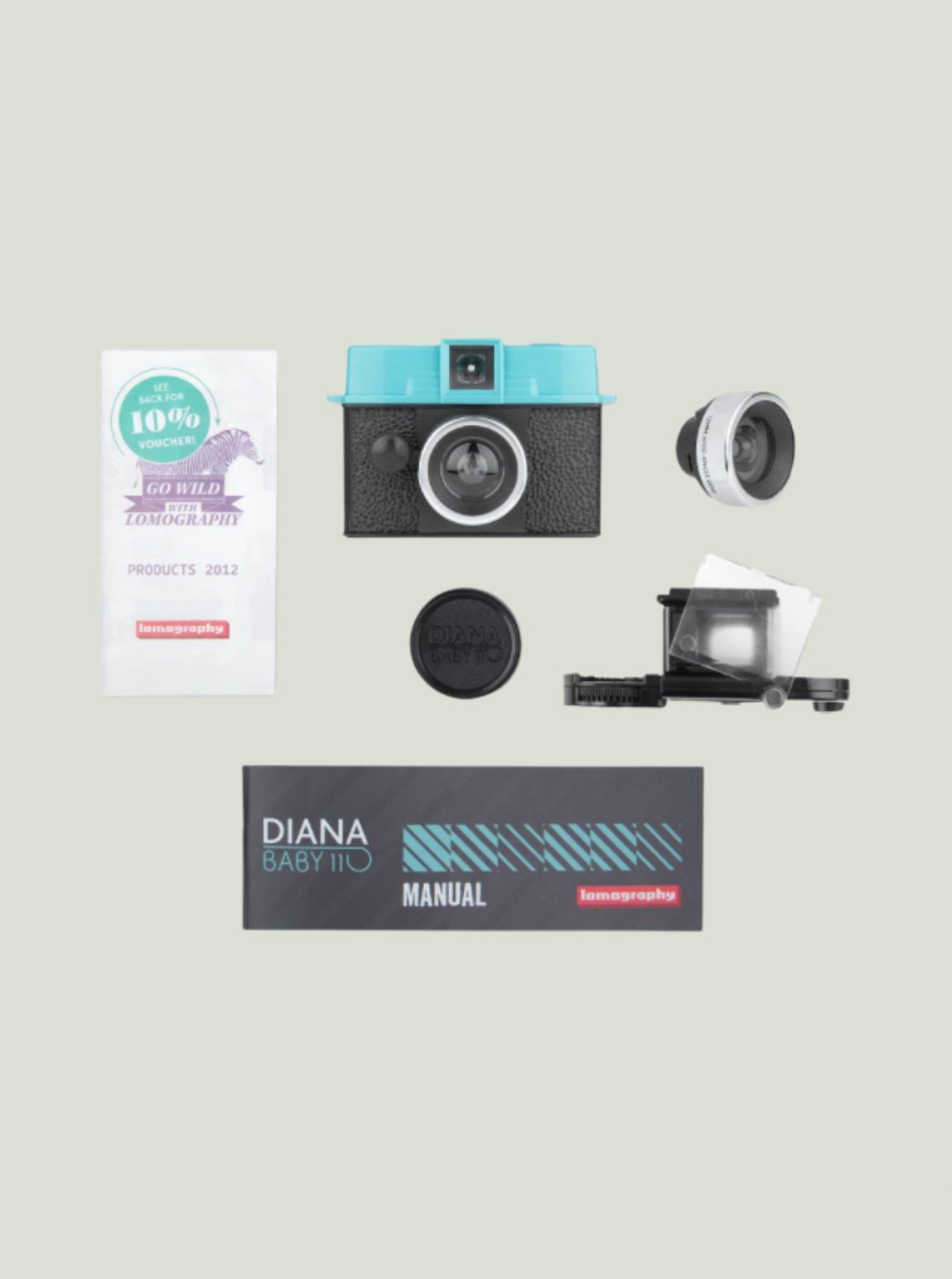 Diana Baby 110 & 12mm lens LOMOGRAPHY Packaging status original