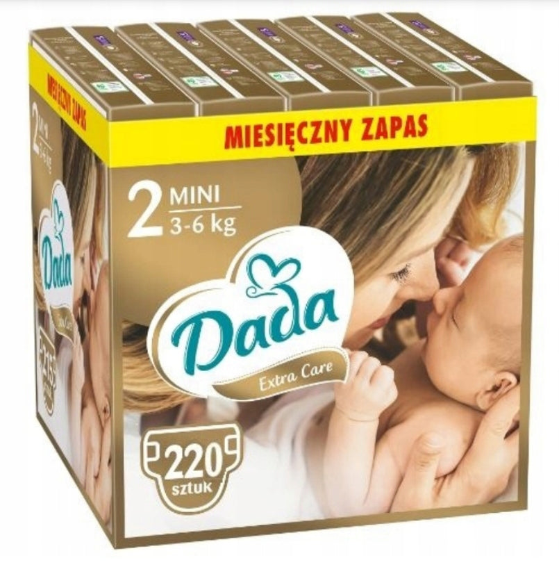 Diapers Dada 2 ExtraCare Pampers 3-6 kg 220 pcs