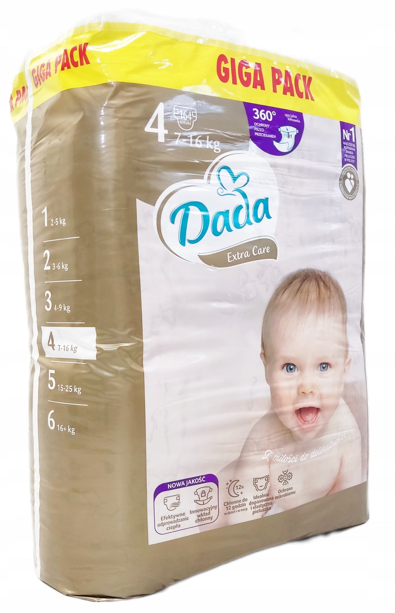 Diapers Dada Extra Care Size 4 164 pcs.