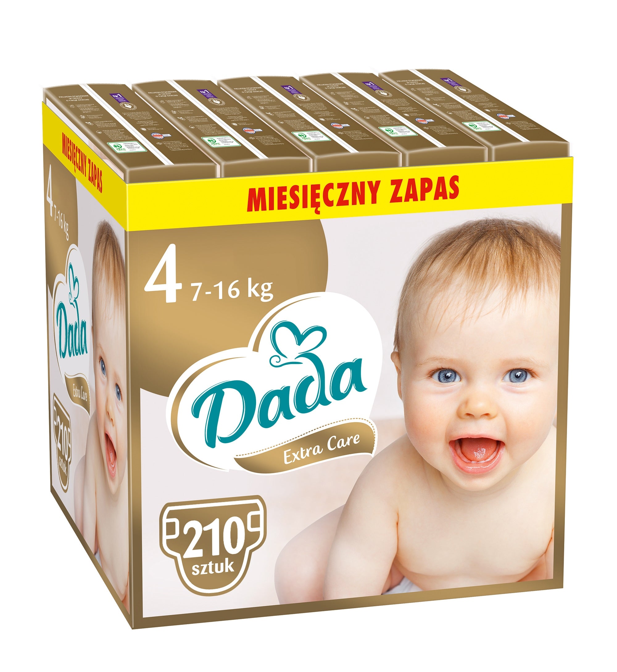 Diapers Dada Extra Care Size 4 (7-16 kg) 210 pcs. for babies
