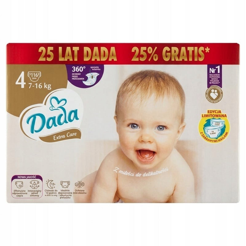 Diapers Dada Extra Care size 4 116 pieces