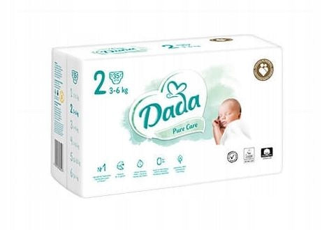 Diapers Dada PureCare 2 / 3-6 kg / 35 pcs.