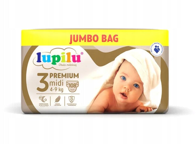 Diapers Lupilu Premium size 3 4-9 kg 108 pcs