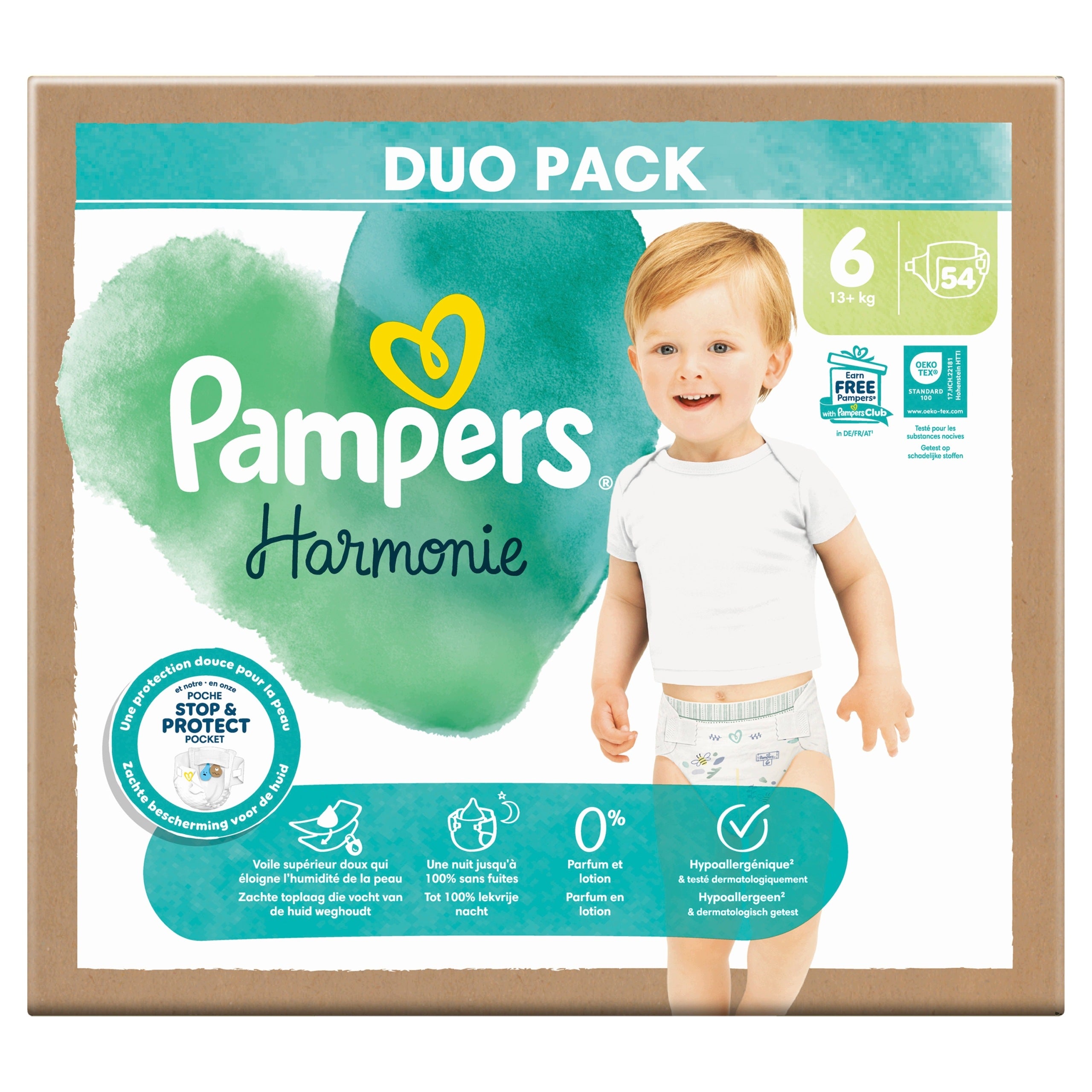 Diapers Pampers Harmonie Size 6 54 pcs. Packaging status original
