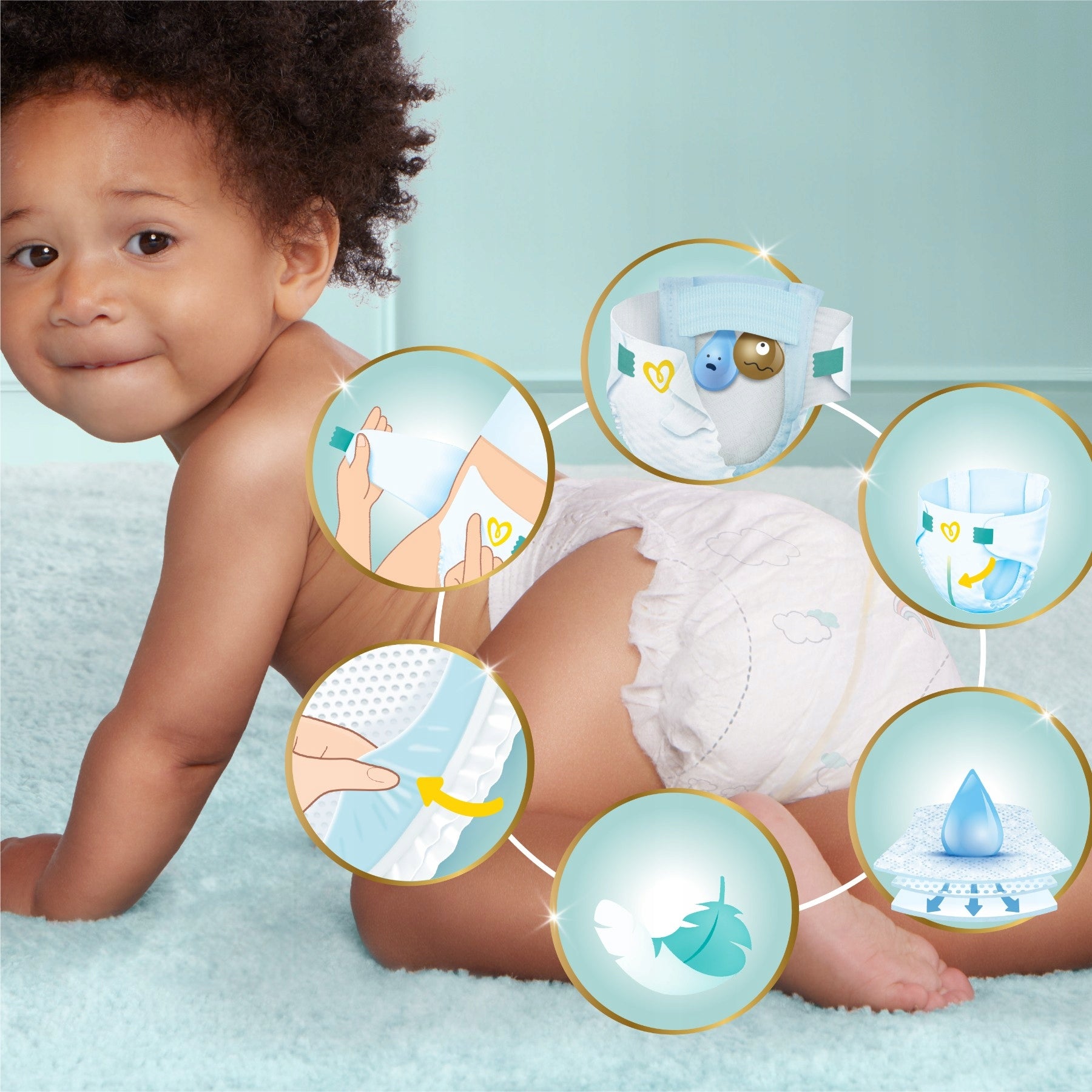 Diapers Pampers Premium Care size 3, 6-10 kg, 78 pcs Diapers type disposable