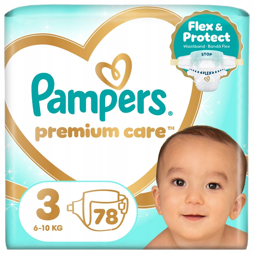 Diapers Pampers Premium Care size 3, 6-10 kg, 78 pcs