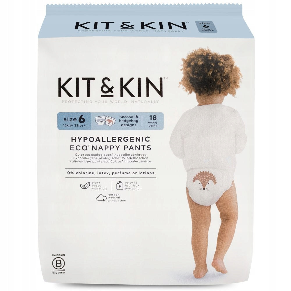 Diapers Size 6 12-17 kg 18 pcs Junior EKO Biodegradable Kit&Kin