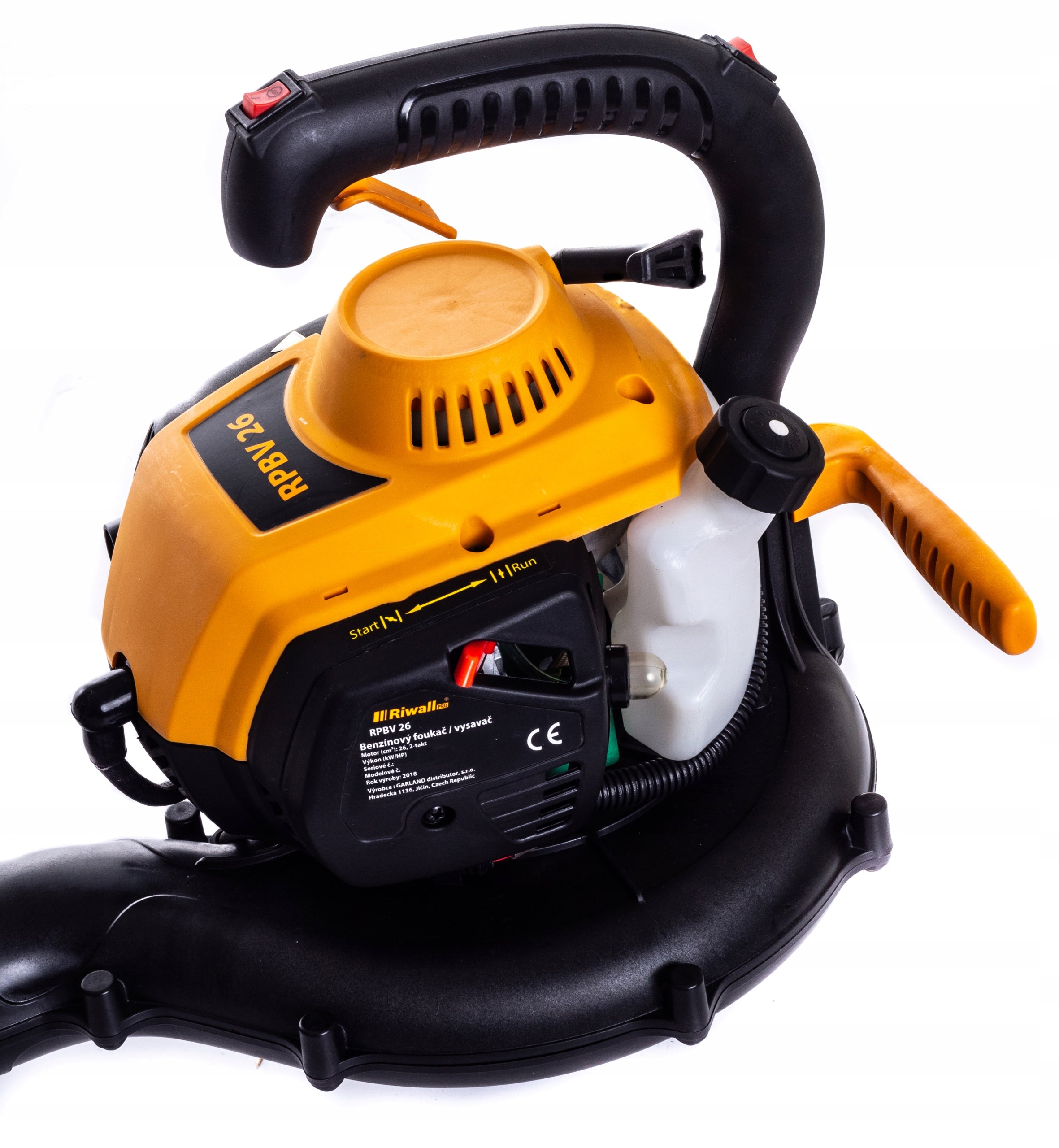 Diesel blower Riwall RPBV 26 set for leaves vacuum cleaner metal knife Tool weight 4.5 kg