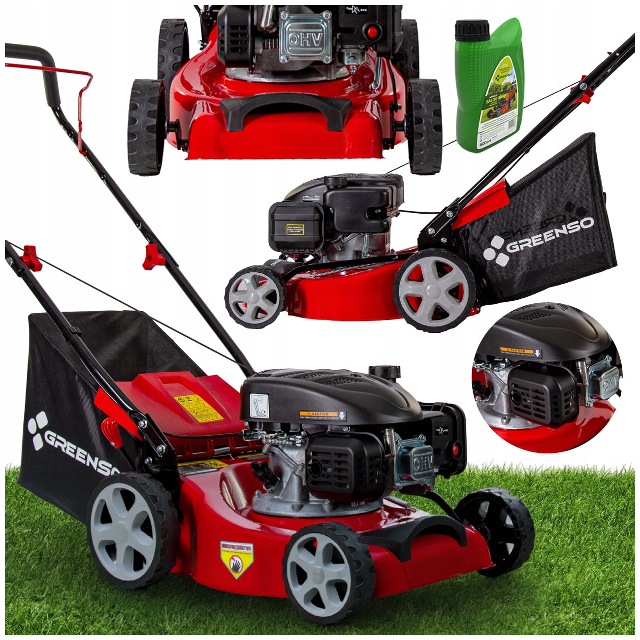 Diesel mower 2,8 HP engine Loncin width 40 cm Greenso KS41-L123