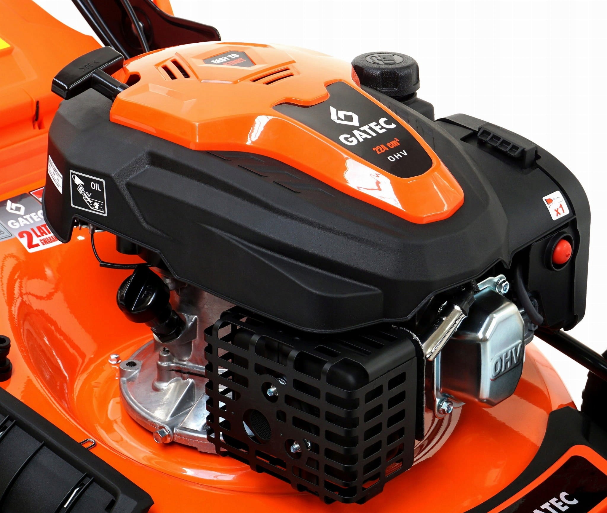 Diesel mower Gatec with drive / 53 cm, 224 cm3, 4in1, cast iron sleeve Basket capacity 75 l