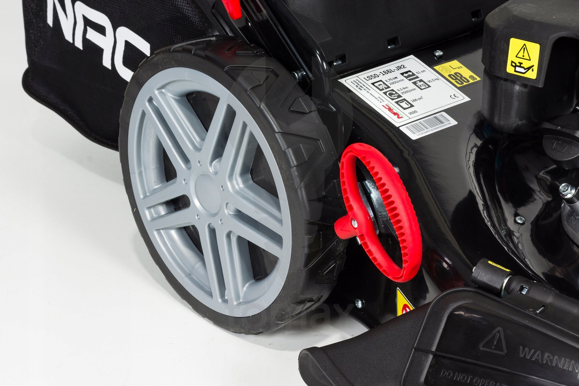 Diesel mower NAC LS50-166L-JR2 swivel wheels drive Loncin Mowing width 50 cm