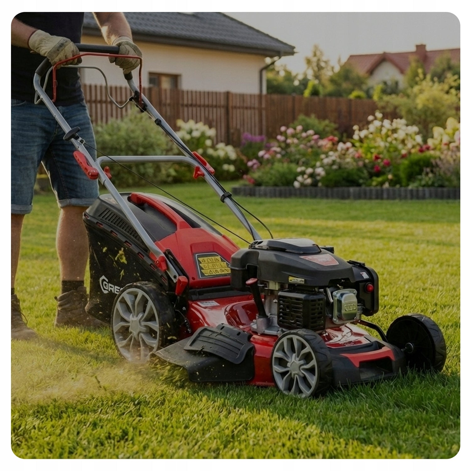 Diesel mower with 6 HP 224cc width 56 cm Greenso KS56-G224N Packaging status original