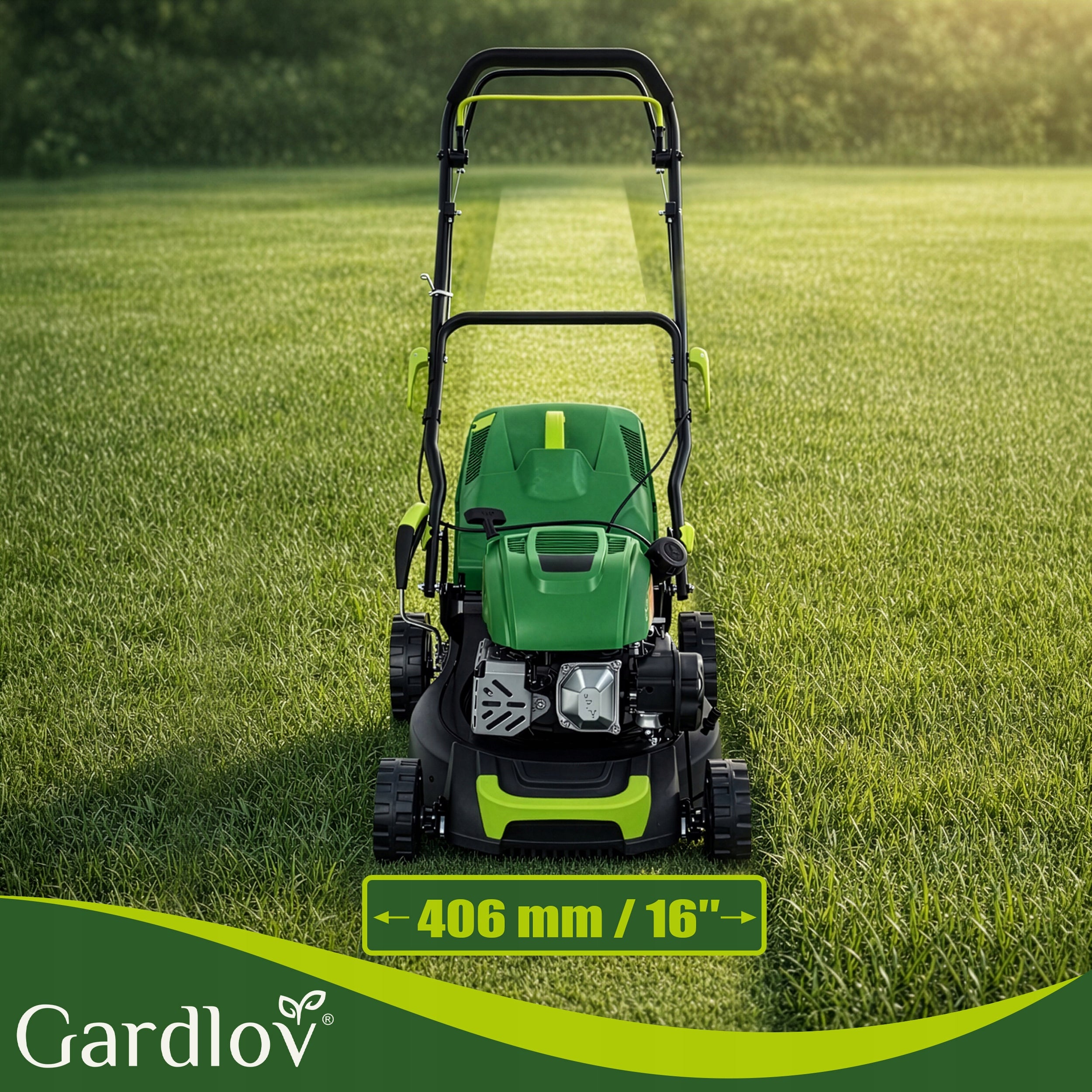 Diesel mower with Drive Strong 40,6cm for Grass Engine + Washing + Oil Brand Gardlov