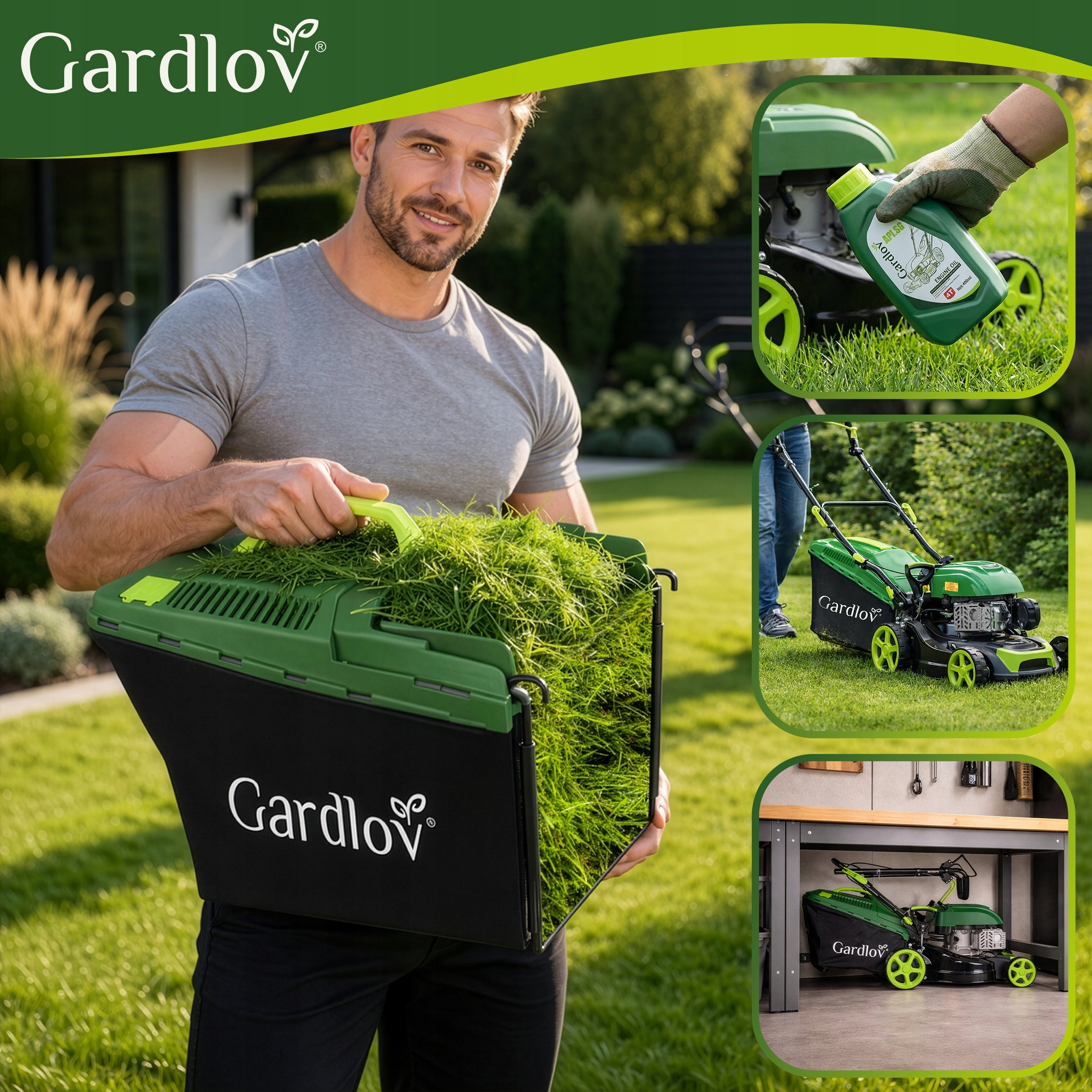 Diesel mower with Drive Strong 40,6cm for Grass Engine + Washing + Oil Packaging status original