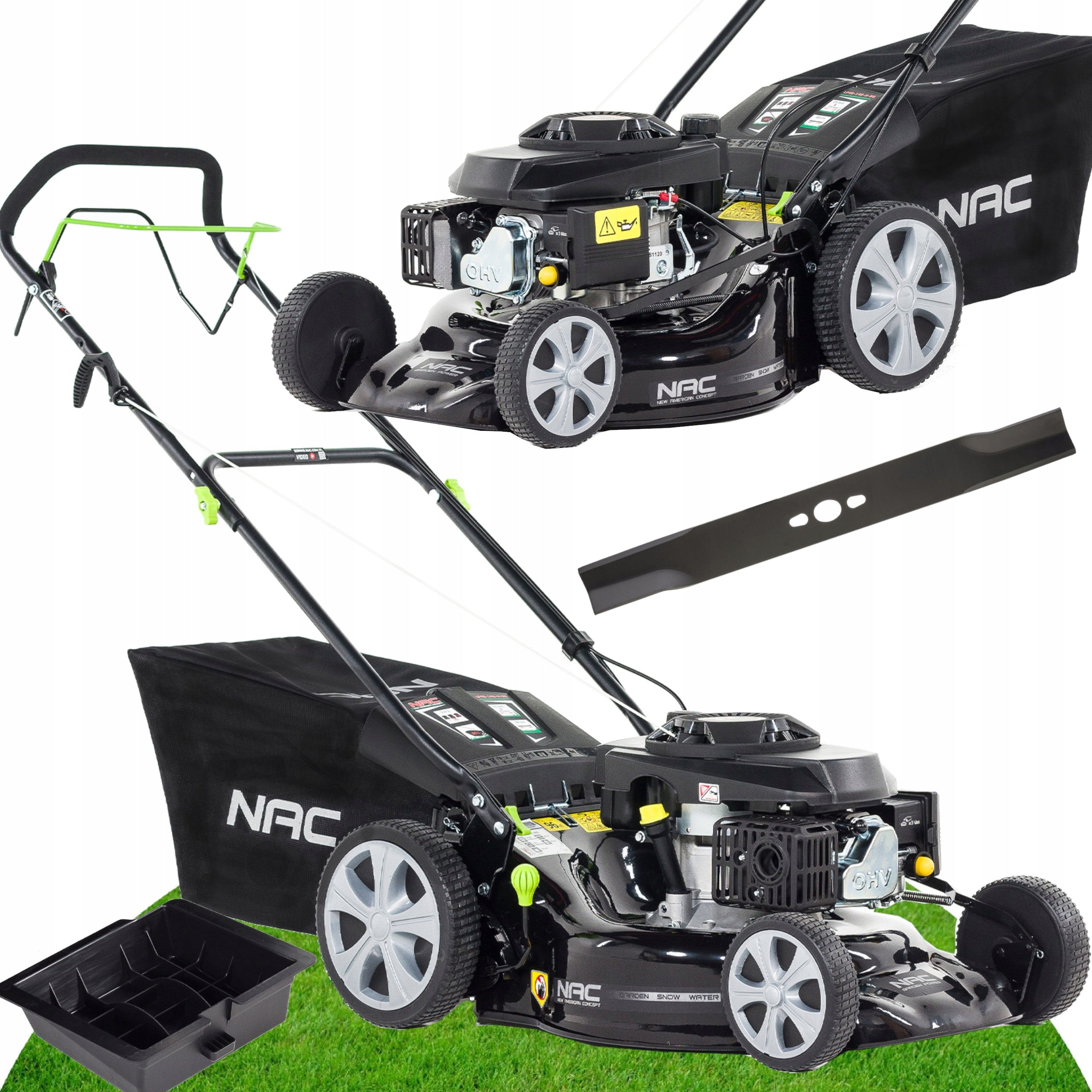 Diesel mower with NAC 146 cm3 46cm Grinding function 4in1 Basket 60l