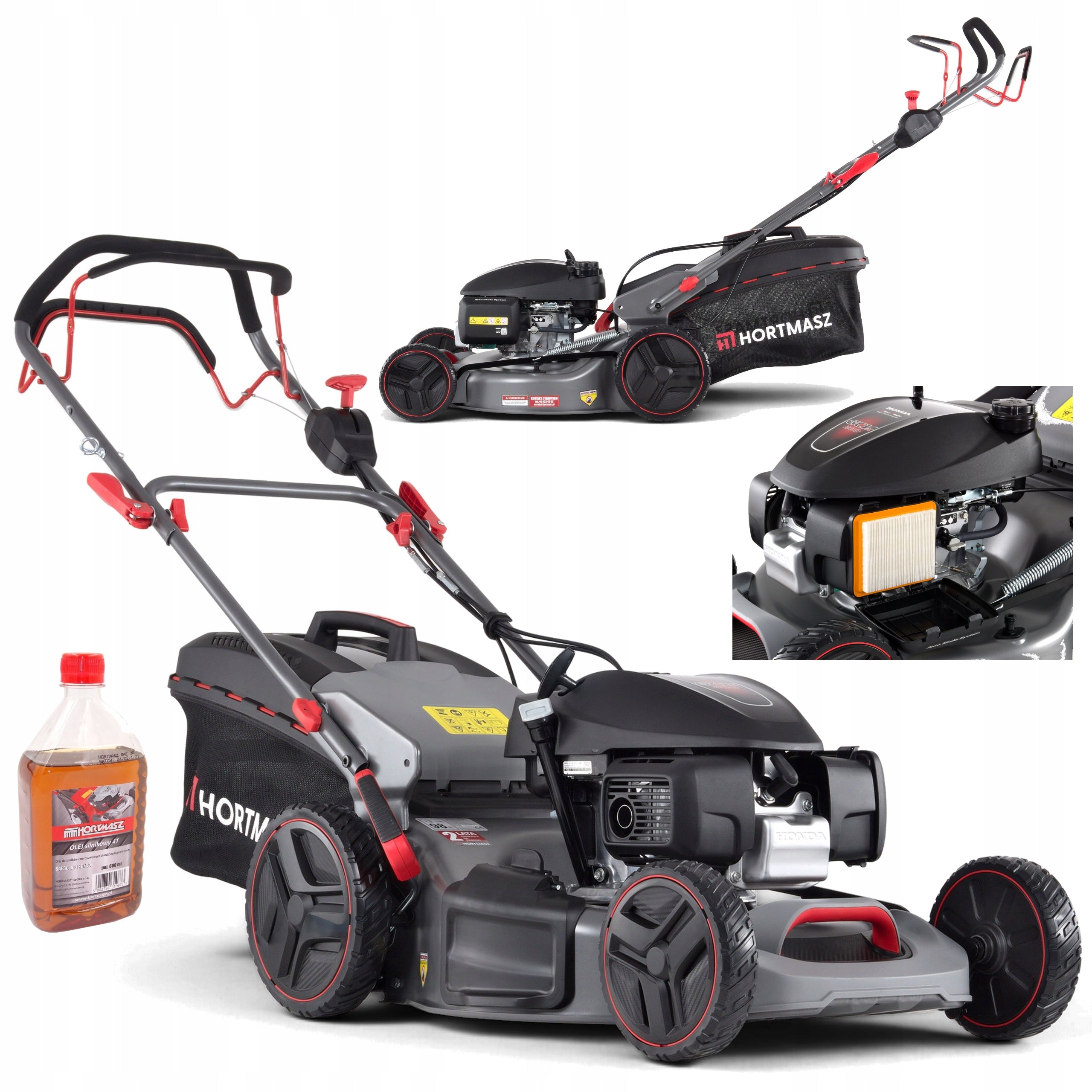 Diesel mower with adjustable drive VARIO /51 cm, Honda engine 201 cm3