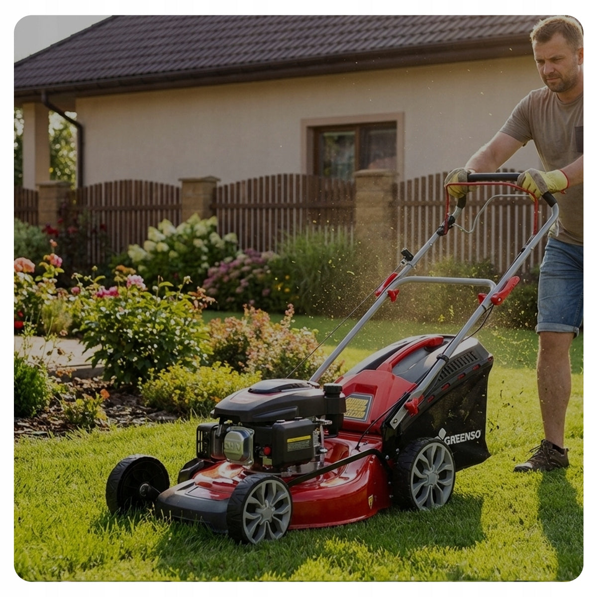 Diesel mower with drive 3,6 HP width 46 cm Greenso KS46-G150N Packaging status original