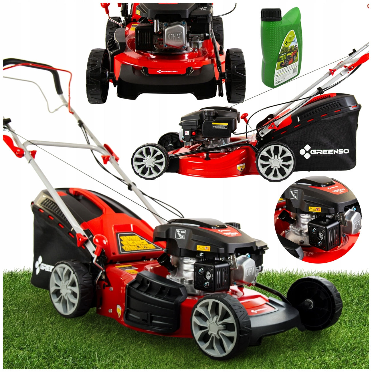 Diesel mower with drive 3,6 HP width 46 cm Greenso KS46-G150N