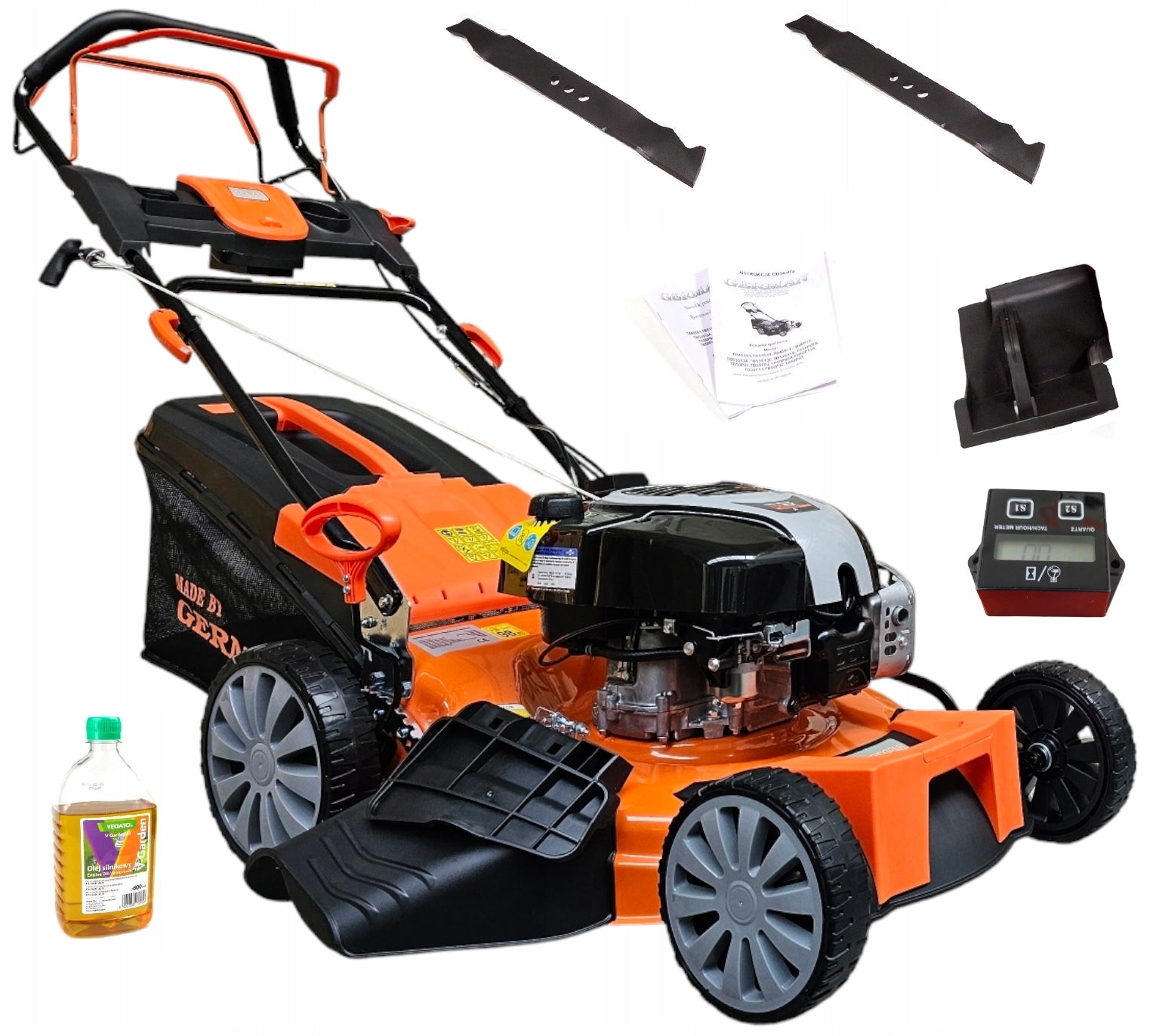 Diesel mower with drive Briggs 13in1 54cm + HOUR COUNTER GERMAN