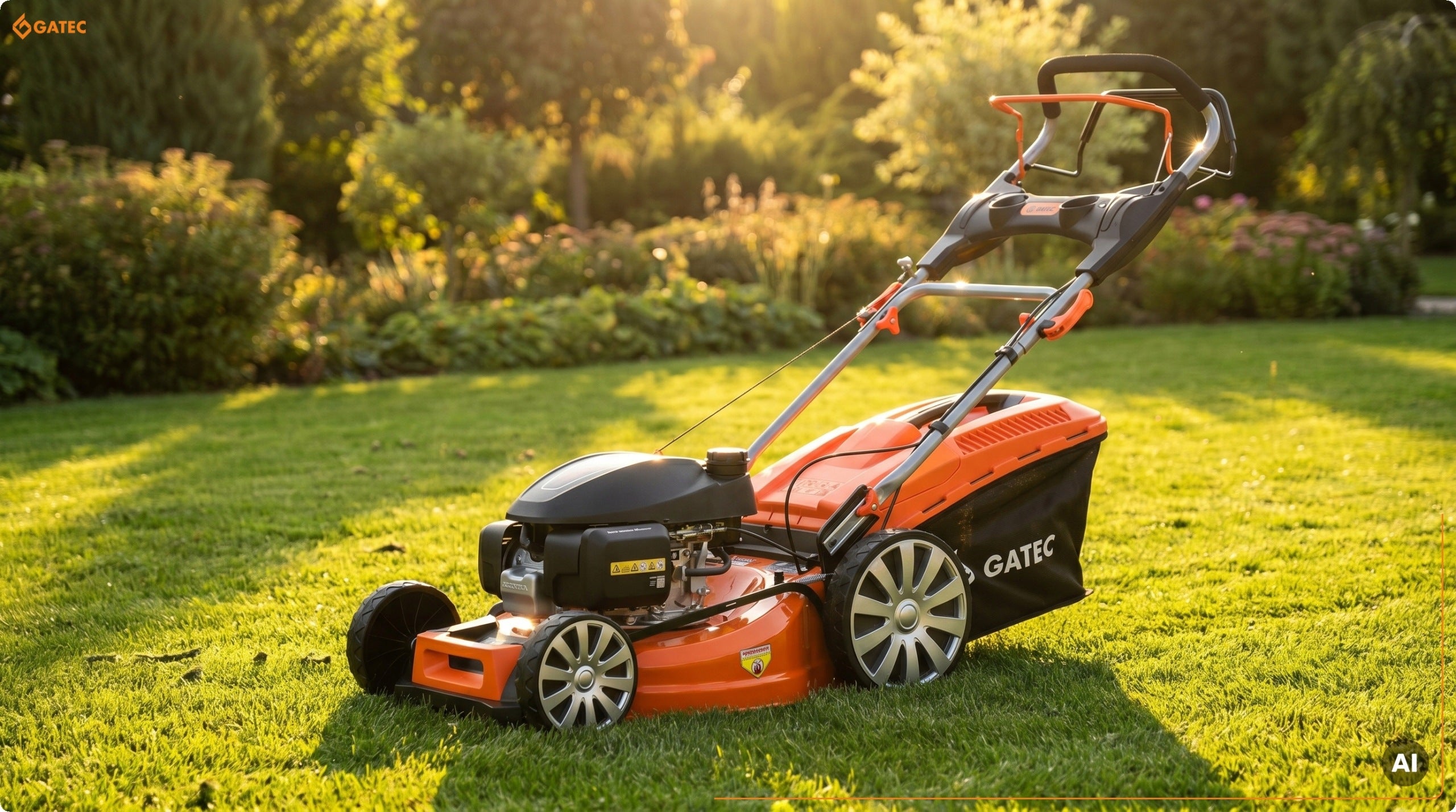 Diesel mower with drive, Honda engine 201 cm3 / 53 cm, 4in1, 5.3 HP Packaging status original