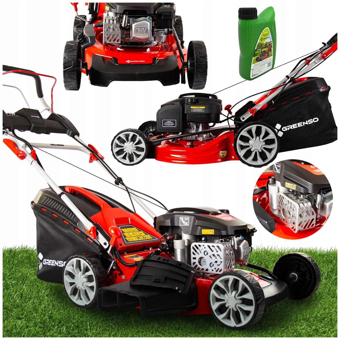 Diesel mower with drive power 3,6 HP width 46 cm Greenso KS46-G150NE