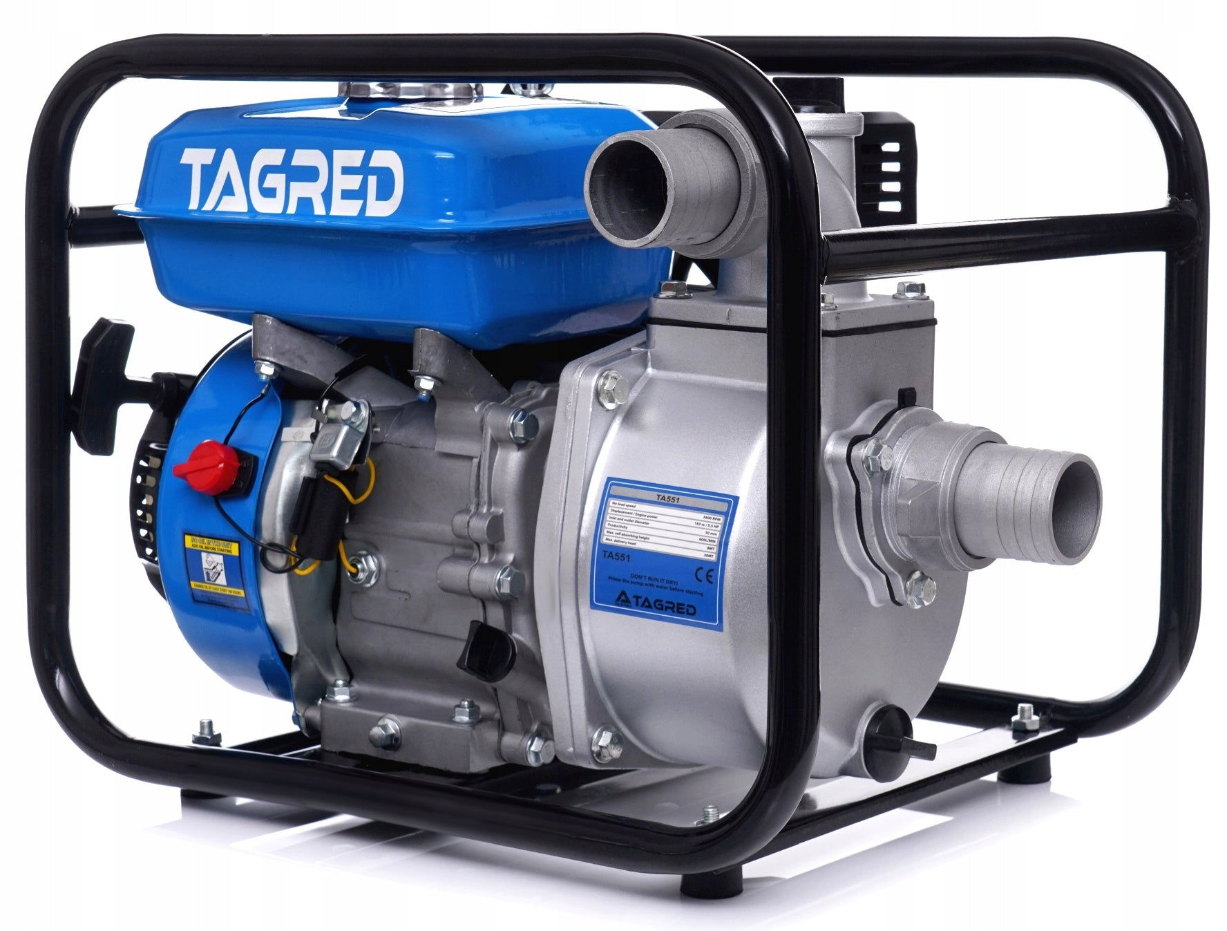 Diesel pump water pump 6,5HP 36000l/h 2" + Oil 0,6L Manufacturer TAGRED