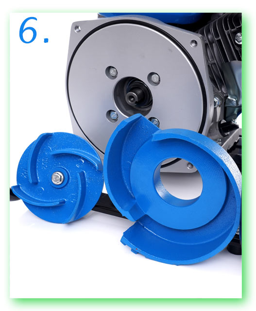 Diesel pump water pump 6,5HP 36000l/h 2" + Oil 0,6L Product weight with unit packaging 24 kg