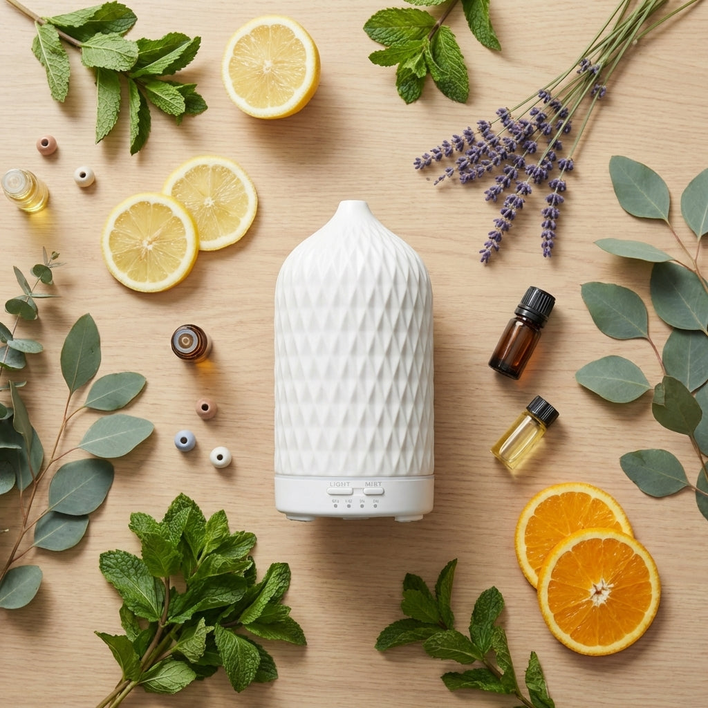 Diffuser Aroma Ceramic InstituteAromatherapy Ceramic Diffuser Pattern Triangles Medical device no
