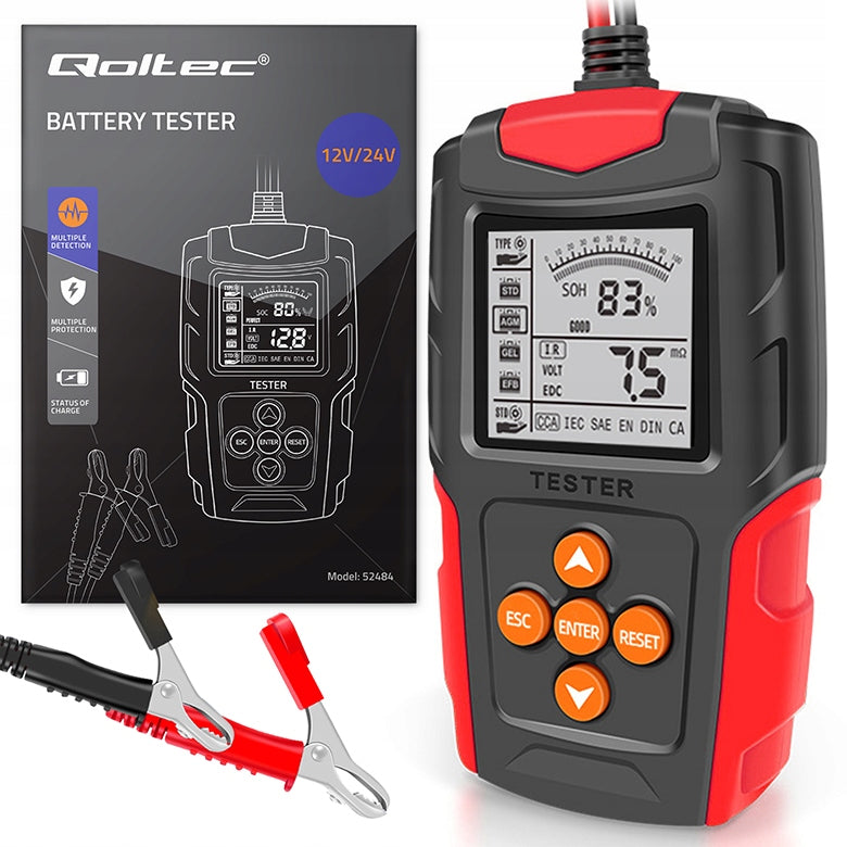 Digital Battery Meter Tester With LCD Display 12V 24V 3Ah-200Ah